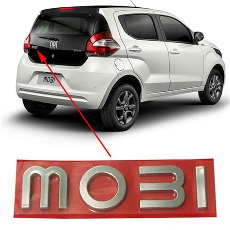 Emblema Traseiro Fiat Mobi Cromado No Shoptime