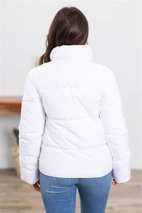 White Puffer Jacket · Filly Flair