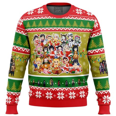 Christmas Demon Slayer Squad Demon Slayer Ugly Christmas Sweater