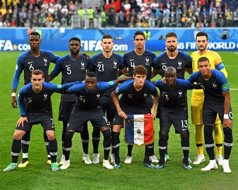 France 2018 World Cup Final Starting 11 8x10 Team Photo Ebay