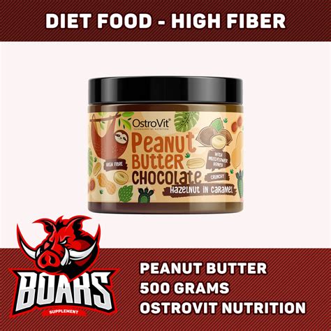 Ostrovit Peanut Butter Bơ Đậu Phộng Siêu Ngon Crunchy Chocolate Giàu