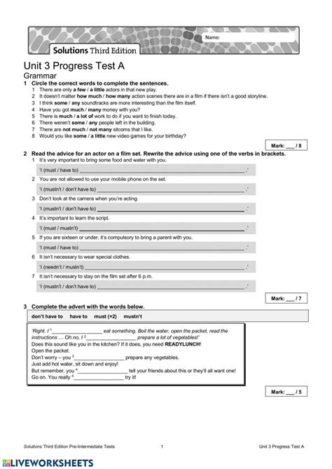 Third Edition Solutions Intermediate