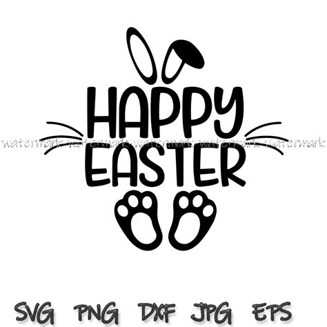 Happy Easter Svg Easter Bunny Svg Easter Eggs Svg Bunnies Inspire