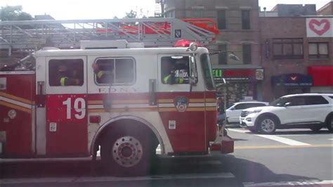 Fdny Spare Ladder 19 And Engine 92 Responding To Smoke In An Apartment