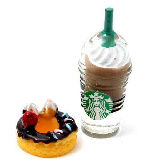 Fairy Milkshake And Doughnut Miniature Fairy Gardens