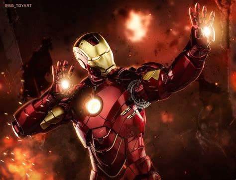 Iron Man Hand Laser Wallpaper