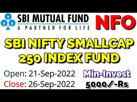 SBI Nifty Smallcap 250 Index Fund NFO YouTube