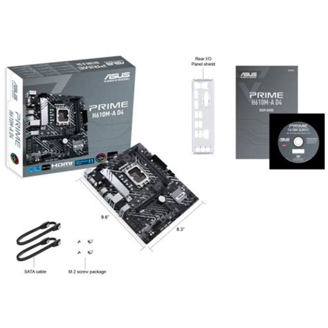 Asus Prime H610m A D4 Intel H610 Soket 1700 Ddr4 3200mhz Matx Gaming Oyuncu Anakart