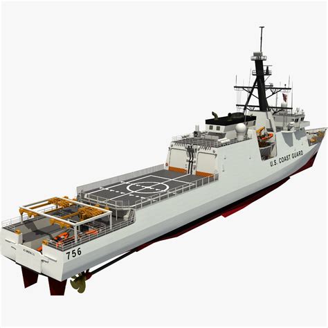 USCGC KIMBALL LEGEND CLASS US CUTTER COAST GUARD 3D Model CGTrader