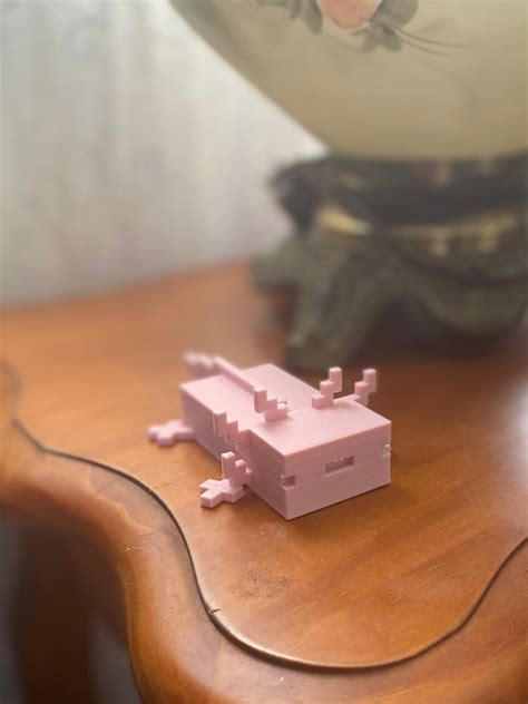 3d Printed Minecraft Axolotl Etsy Canada