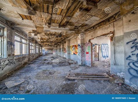 Interiors Of A Destroyed Room Or Building Editorial Stock Photo Image