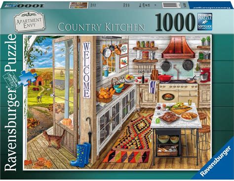 Ravensburger Apartment Envy Country Kitchen 1000 Piece Puzzle The