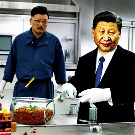 Xi Jinping As Walter White In Breaking Bad Cooking Meth Stable