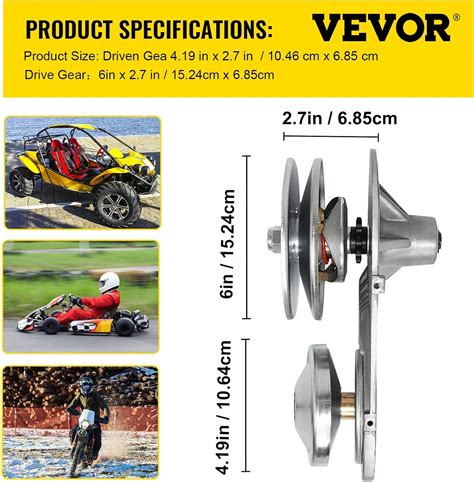 Buy Vevor 212cc Torque Converter Kit Go Kart 30 Series 65 Hp Mini Bike