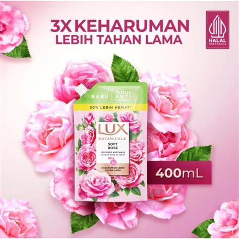 Jual LUX Botanicals SOFT ROSE Body Wash 400 Ml Shopee Indonesia