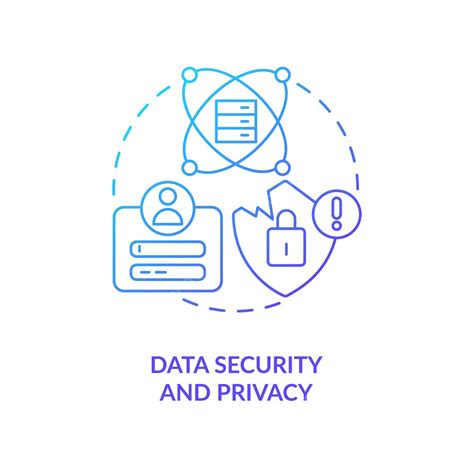 Icon Concept In Blue Gradient Depicting Data Security And Privacy