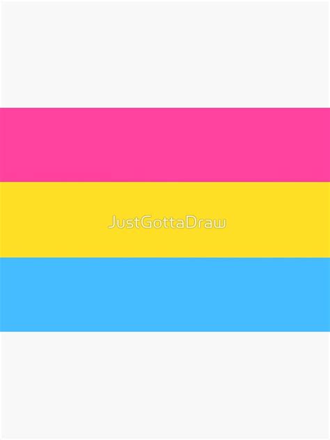 Pansexual Pride Flag Poster For Sale By Justgottadraw Redbubble