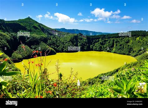 Lagoa de Santiago Isla São Miguel Azores Açores Portugal Europa