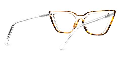 Lyuba Rectangle Tortoise Eyeglasses Vooglam