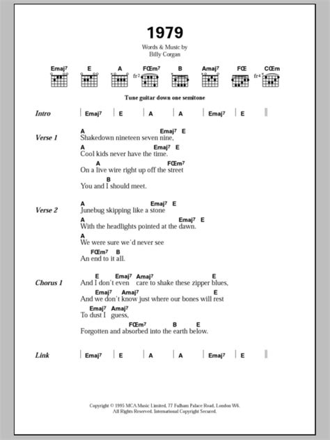 1979 by The Smashing Pumpkins - Guitar Chords/Lyrics - Guitar Instructor