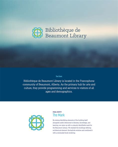 Bibliothèque de Beaumont Library on Behance