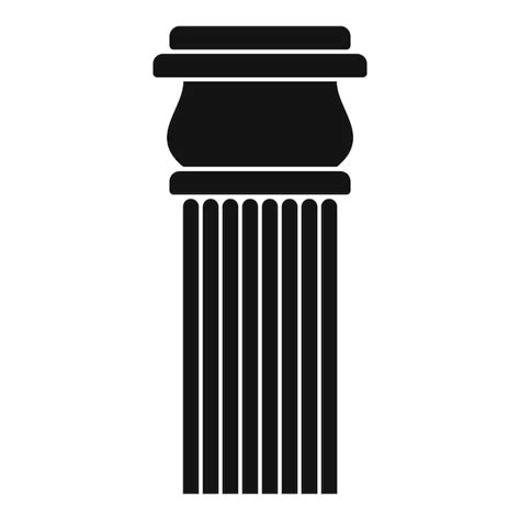 Premium Vector Stone Column Icon Simple Illustration Of Stone