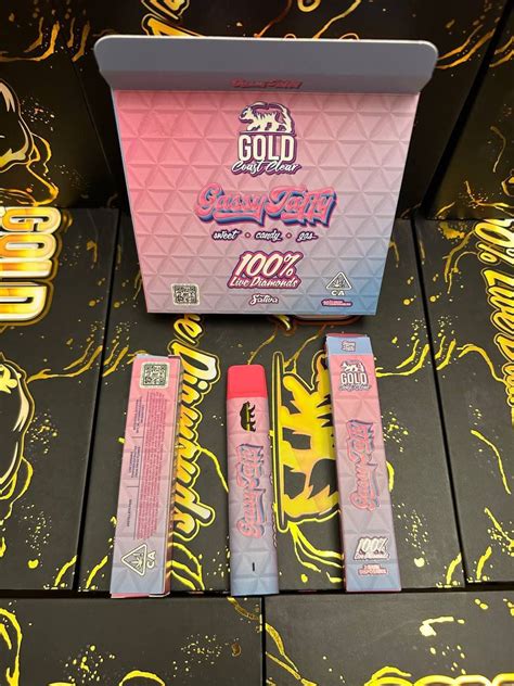Gold coast clear live diamonds 2 gram disposable vape pen