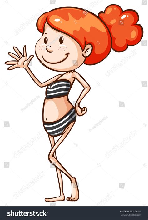 Illustration Woman Bikini Stock Vector Royalty Free Shutterstock