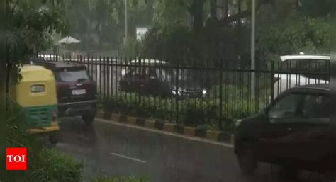 Delhiites Get Relief From Humid Weather As Rain Lashes Parts Of