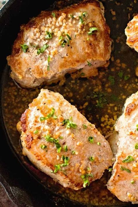 Garlic Baked Pork Chops Free Pork Chops Julies Eats And Treats