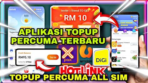 New App Tebus Reload Pin Rm Topup Free Maxis Celcom Digi Touch N