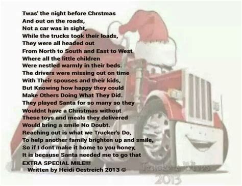 Trucker Poem Trucker Poems Truckers Wife