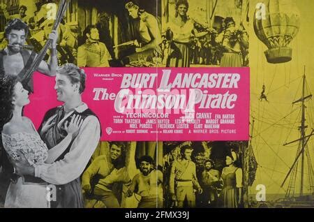 EVA BARTOK Burt Lancaster DER CRIMSON PIRATE 1952 Stockfotografie