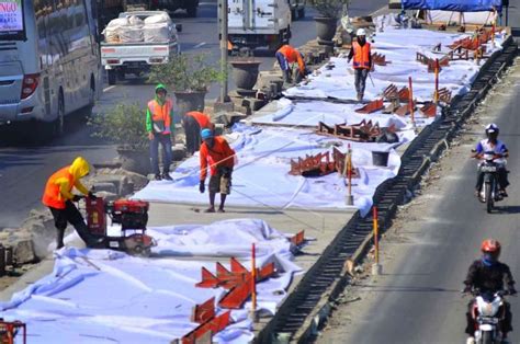 Rekayasa Lalu Lintas Akan Diterapkan Ada Proyek Peninggian Jalan