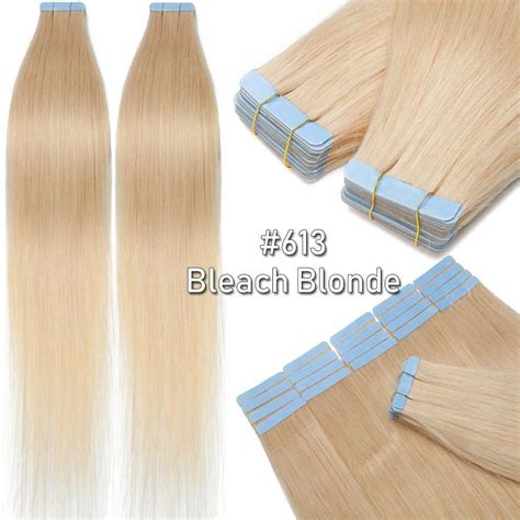 Thick Tape In Hair Extensions 100 Remy Human Real Skin Weft Full Head