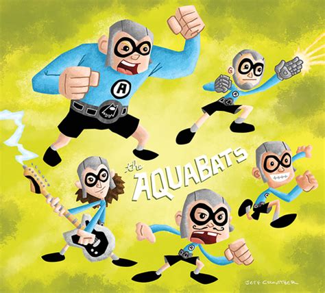 The Aquabats By Jeff Crowther Fan Art Art Geek Stuff