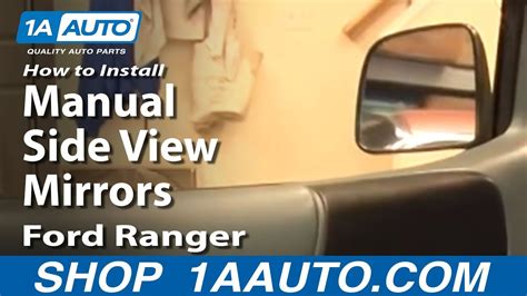 How To Install Replace Broken Manual Side View Mirror Ford Ranger