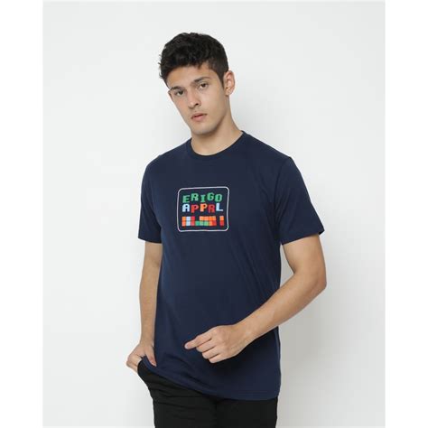 Jual Erigo T-Shirt Erigo Tetris Navy Indonesia|Shopee Indonesia