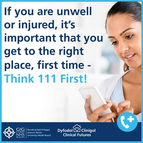 Remember Nhs 111 Wales If Youre Unwell Cwmbranlife