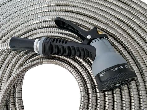 Metal Garden Hose 50 Ft Stainless Steel With