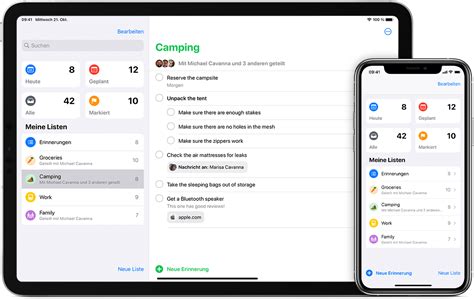 Erinnerungen App Auf Dem IPhone IPad Oder IPod Touch Verwenden Apple