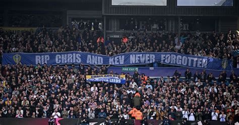 Manchester City Fans Classy Leeds United Chris And Kevin Tribute In