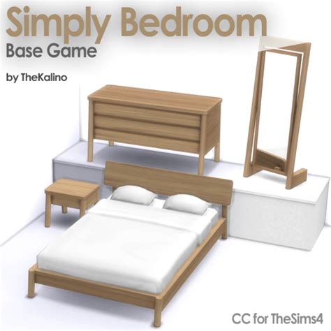 Simply Bedroom Kalino Thesims On Tumblr