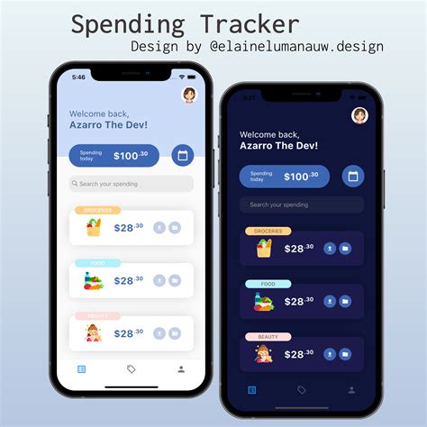 Found A Pretty Nice Minimal Design For A Spending Tracker Home Screen