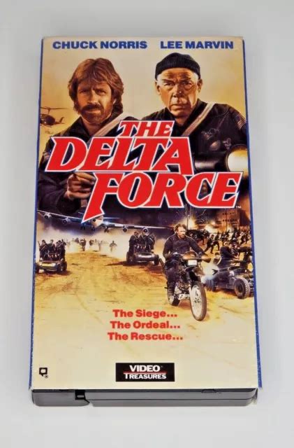 THE DELTA FORCE VHS 1986 Film Chuck Norris Lee Marvin 80s Action