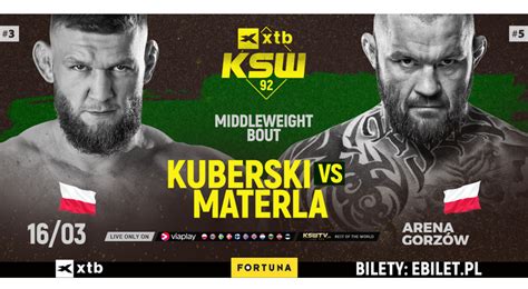 Piotr Kuberski zmierzy sięz Michałem Materlą na gali XTB KSW 92