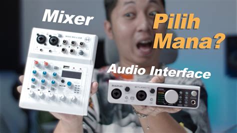 ALAT BUAT REKAMAN DAN NYAMBUNGIN MIC Perbedaan Mixer Dan Soundcard