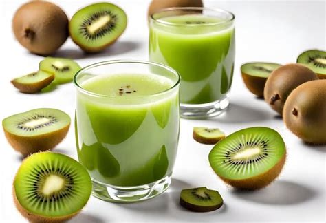 Premium Photo A Glass Of Kiwi Juice With Kiwi Kiwi Kiwi And Kiwi Kiwi