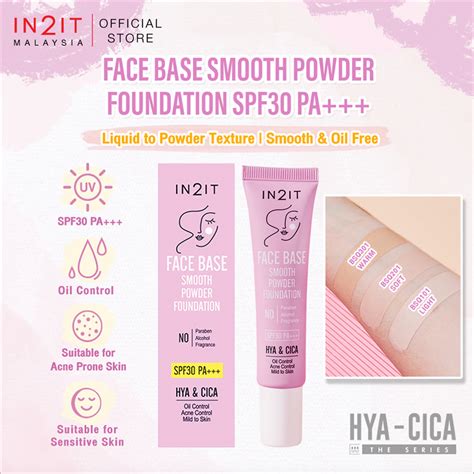 In It Hya Cica Face Base Smooth Powder Foundation Spf Pa G Bsq