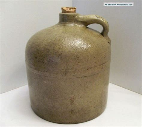 Macomb Ill Pottery Co Stoneware Gal Handled Jug Jugs Photo